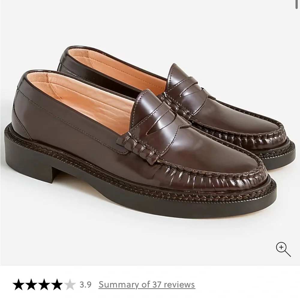 J. Crew Rowan Penny Loafers in leather - Picture 6 of 7